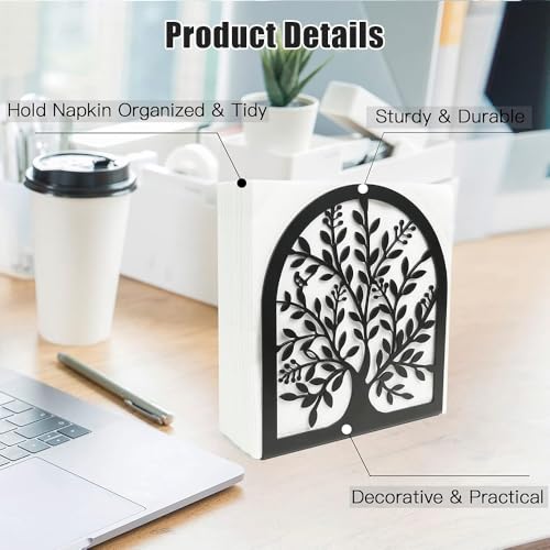 LUFEIS Napkin Holder, Tree of Life Metal Serviette Holder for Kitchen Serviette Storage and Organizer, Napkin Dispenser for Dining Room Party Decor, Tissue Holder for Home Kitchen, Picnic(Black) - Cosy Home Interiors LUFEIS Napkin Holder, Tree of Life Metal Serviette Holder for Kitchen Serviette Storage and Organizer, Napkin Dispenser for Dining Room Party Decor, Tissue Holder for Home Kitchen, Picnic(Black) - Image 3