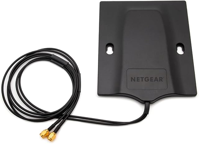 NETGEAR 6000451 Zewnętrzna antena 5G MIMO SMA/TS9 (wzmocnienie sygnału do 2,5 dBi dla mobilnych hotspotów 5G/4G i routerów LTE, antena 4G/5G, długość kabla 100 cm z 2 złączami TS-9 lub SMA)