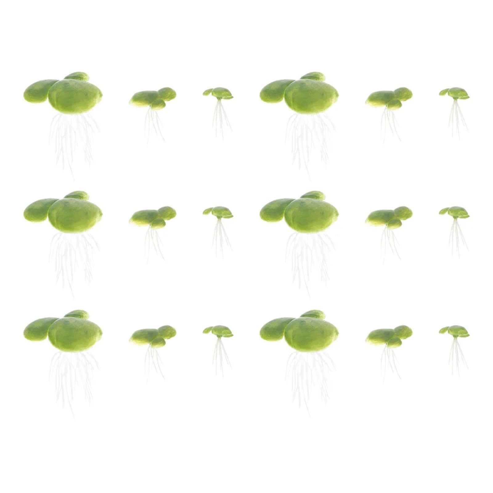 JTKSSCS Aquarium Plants 18 Pcs Artificial Duckweed Floating Plants Fish Tank Decor Aquarium Plant Nament Pond Accessories