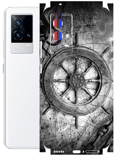 Image of AtOdds - Full Body Back Screen Guard Protector Film - Lamination Wrap Skin Sticker Compatible with IQOO 9 | Scratchproof Matte Finish (Voyage)