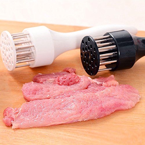 Aomgd 2 Pack Meat Tenderizer Tool Profession Kitchen Gadgets Jacquard Meat Tenderizers 21 Blades Stainless Steel Meat Tenderizer Needle Best For Tenderizing,Bbq,Marinade & Flavor Maximizer #TOP3