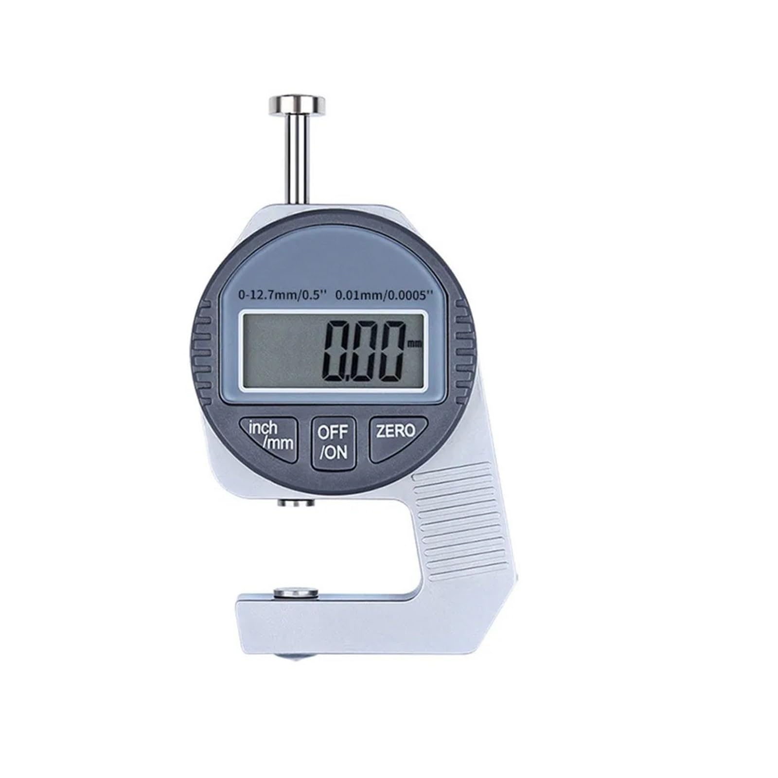 Misuratore di spessore digitale, strumento di misurazione da 0 a 12,7 mm, misurazione millimetrica accurata con display trasparente, design leggero per un facile utilizzo