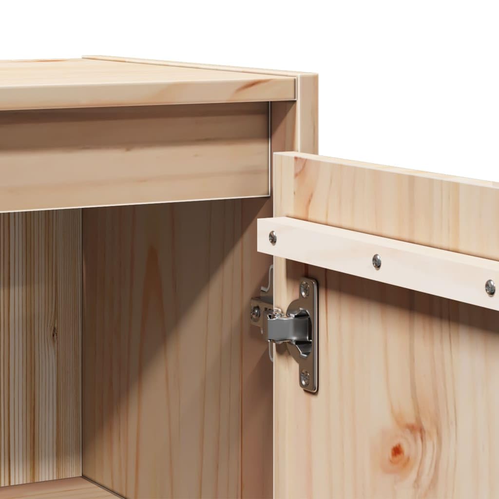 vidaXL Wandschrank Hängeschrank TV Schrank Holzschrank TV Möbel Regal Aufbewahrung Wohnzimmer Bücherschrank 30x30x60cm Massivholz Kiefer