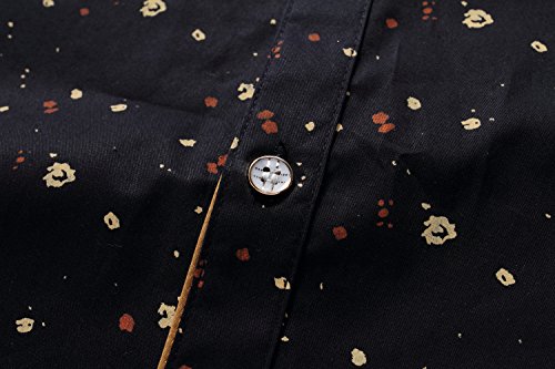 SSLR Mens Dress Shirts Casual Cotton Print Shirt Short Sleeve Button Up Shirts for Men - Image 7