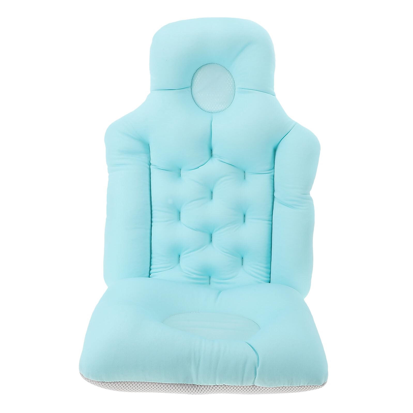 LIFKOME Cuscino Vasca Bagno Antiscivolo Blu Seduta Doccia Staccabile per Anziani e Donne in Gravidanza Materassino Morbido e Portatile per Bagno Sicuro e Confortevole
