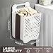 Pansyling Plastic Foldable Laundry Basket with Handle, 42L Wall Mounted Laundry Hamper Freestanding Dirty Clothes Hamper, Collapsible Laundry Baskets Pop Up Hamper Storage Container for Snacks Dolls