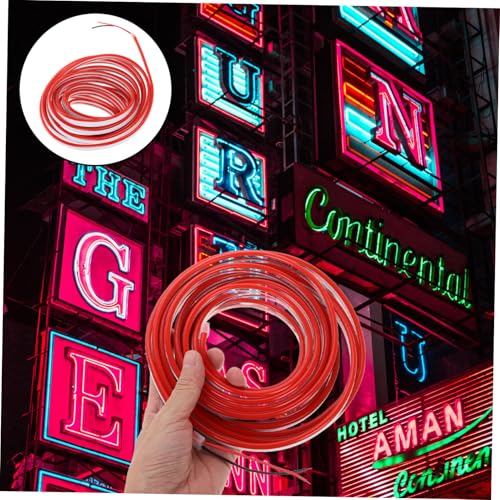 Tira de luz LED de neón flexible POPETPOP 12v roja miniatura 5