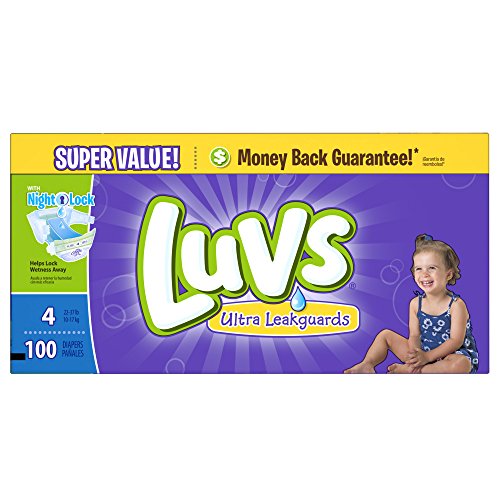 Luvs Ultra Leakguards Diapers, Size 4, 100 Count
