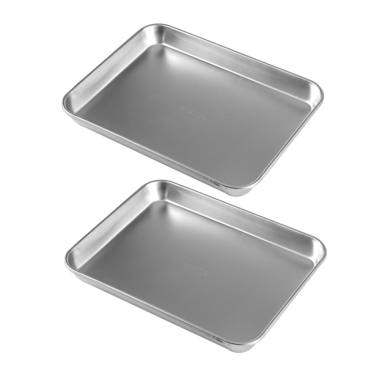2 pezzi Vassoio Medico in Acciaio Inossidabile Design Fondo Piatto Antiscivolo per Strumenti Resistente e Facile da Pulire per Uso Ospedaliero e Laboratori