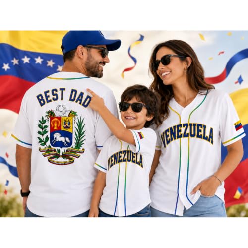 Custom Camiseta de Béisbol Venezuela, Nombre y Número Personalizados, Conjunto Familiar a Juego miniatura 2