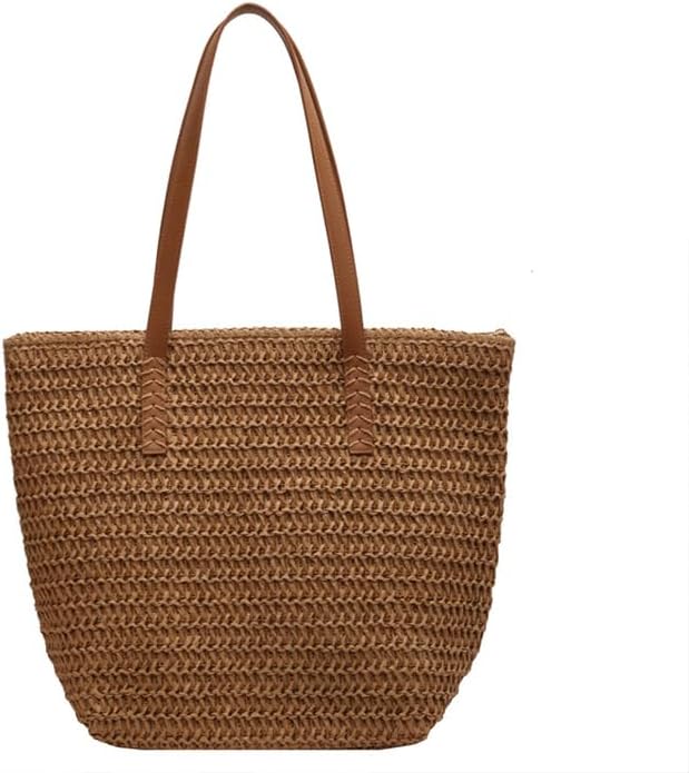 Beach Bags for Women,Summer Travel Woven Straw Beach Tote Bag Shoulder Handbags