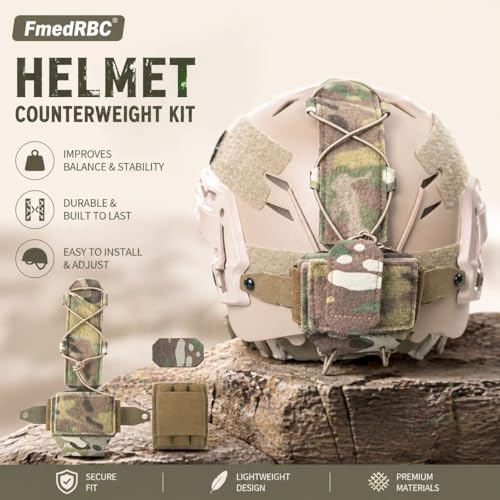 Kit de contrapeso para casco anticaídas de visor nocturno y bolsa de batería modular FAST 2