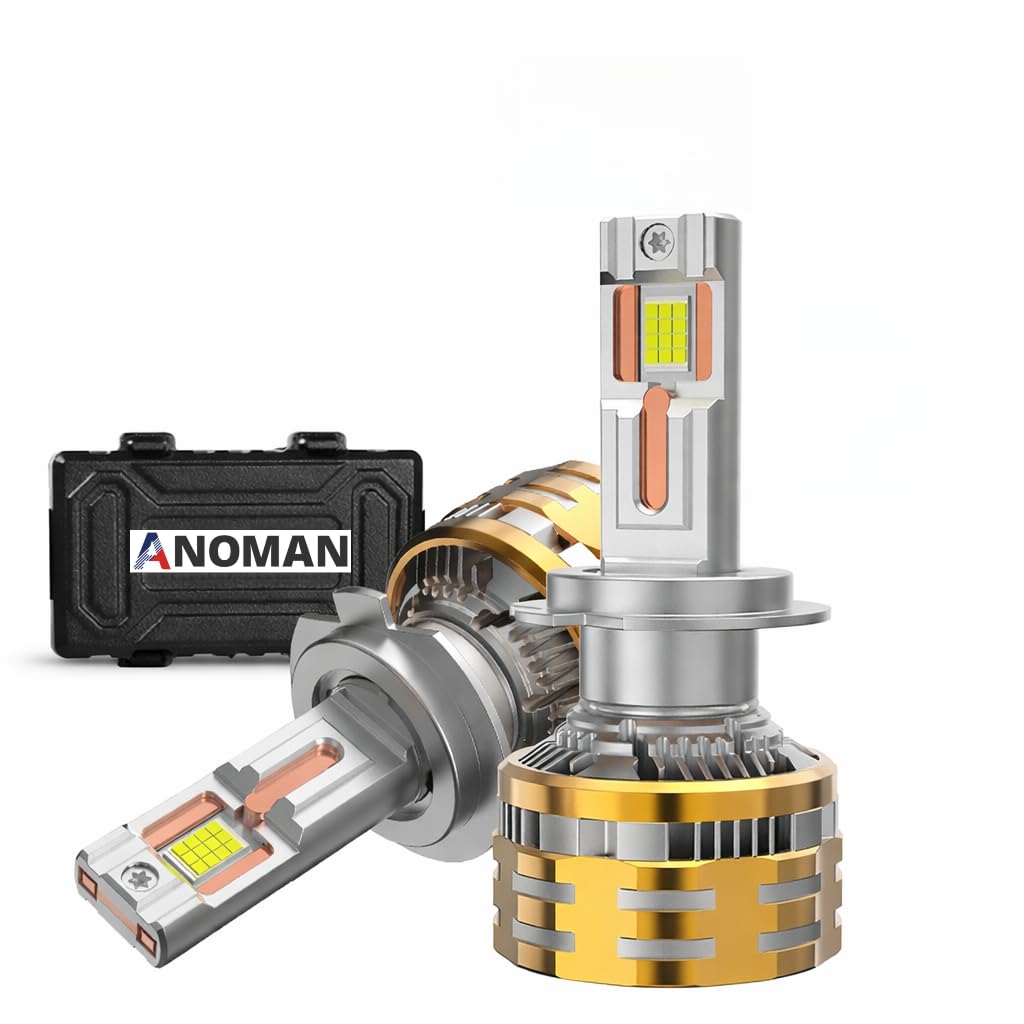 Anoman LED Headlight Bulb for Car, 320W 26000LM, 6500K White, H4/H7/H1/H19/HB3/HB4, 4 Copper Pipe Cooling, CANBUS Compatible, 2 Pack (HB3(9005-9006-9012))-image-33