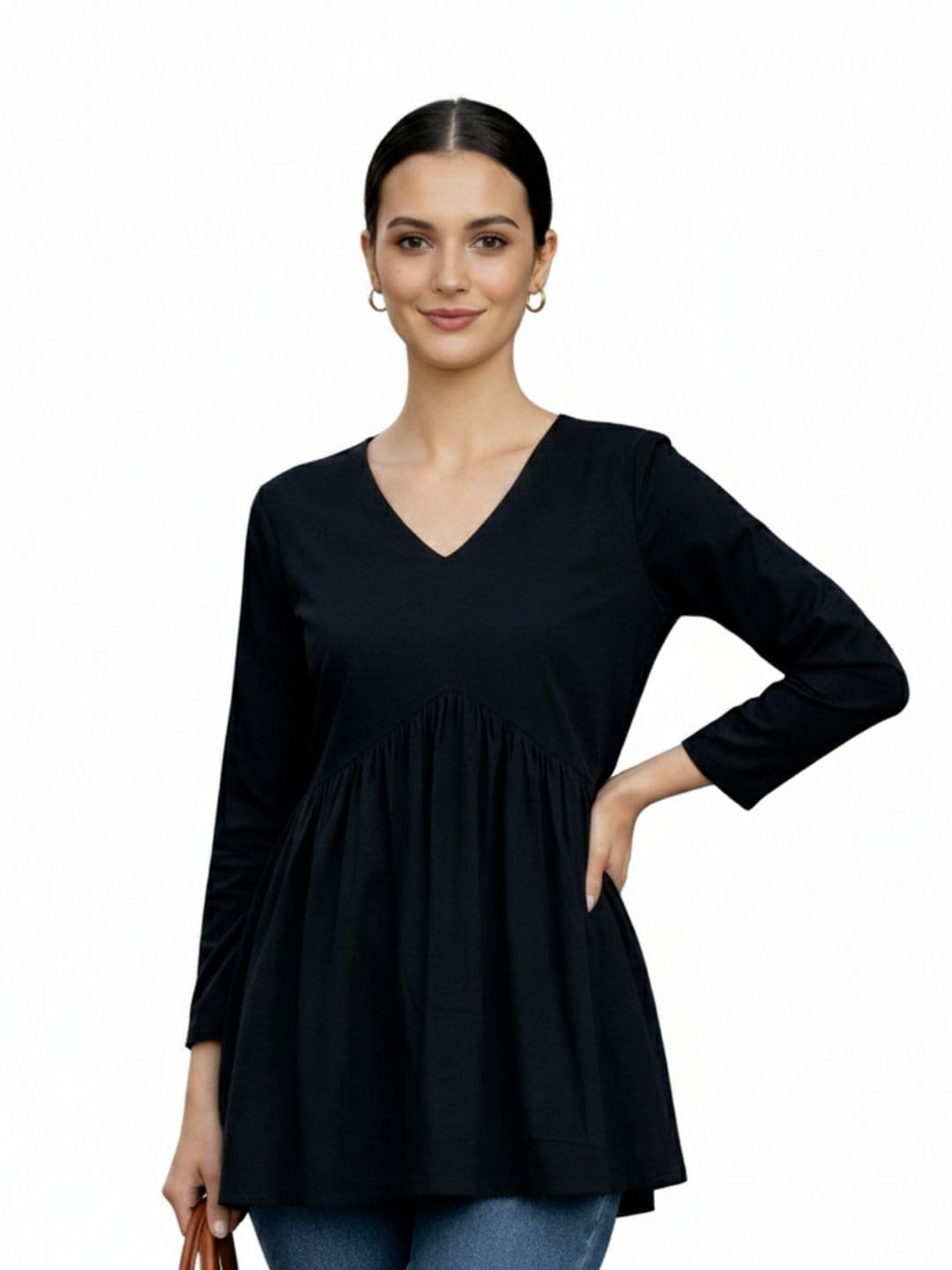 thevasa Women's Flared Short Kurti-picture-17