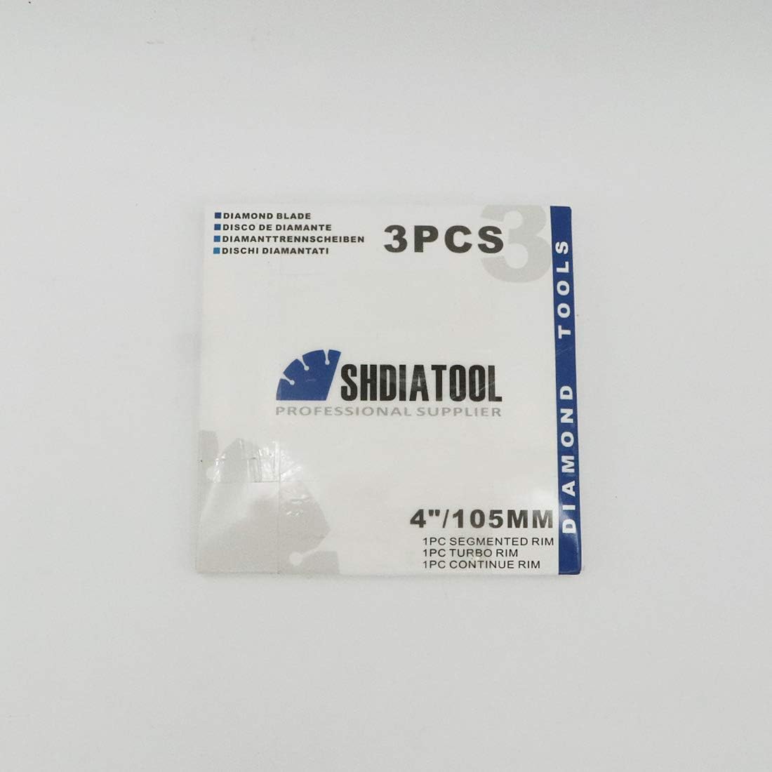 SHDIATOOL 4 Inch Diamond Saw Blades Cutting Disc Kit for Porcelain Tile Segmented Cutter Wheel 7/8" or 5/8" Arbor 3 Piece