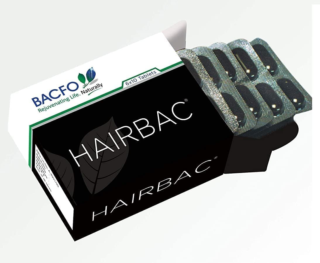 A.K. BACFOHairbac Tablet 60 Count, Standard, Natural