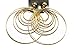 Clip on Earrings Large Layered Hoop Clip Earrings Silver or Gold Tone