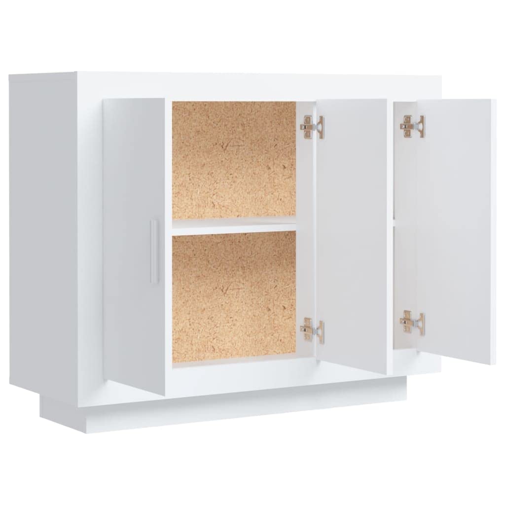 Credenza,Mobiletto Multiuso Madie moderne soggiorno Con scomparti Per Sala da Pranzo Salotto Corridoio Cucina Bianca 92x35x75 cm in Legno Multistrato
