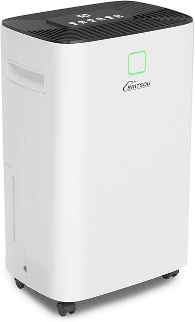 52 Déshumidificateur pour sous-sol, déshumidifiants pour maison avec contrôle d'humidité automatique, tuyau de drainage, 24H Minuterie - Idéal pour chambre, salle de bains.