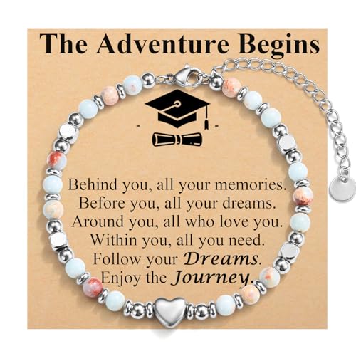 Graduation Gifts for Girls Graduate Bracelet for Her Teen Girl Gift Class of 2025, 5th, 8th, High School, Middle School, College
