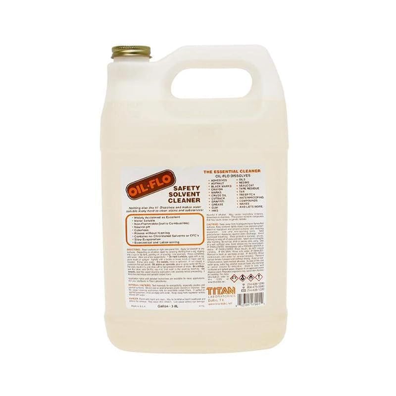 Oil Flo Limpador Solvente de Segurança para Óleo, Graxa, Asfalto e Alcatrão Titan Laboratories 3,785 L 7004