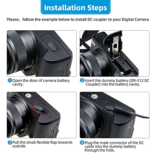 glorich-ack-e12-replacement-ac-power-adapter-charger-kit-for-canon-eos-m-m2-m10-mirrorless-digital-cameras-Black