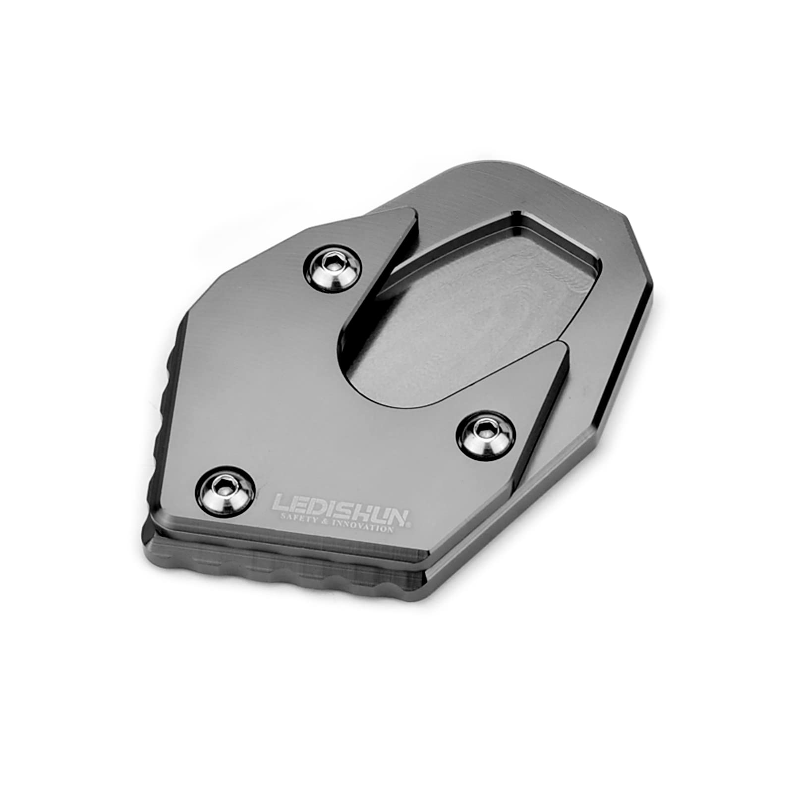 LEDISHUN Motorcycle Kickstand Pad - Side Stand Foot Enlarger Plate For Suzuki Gixxer, INTRUDER Models - View #7