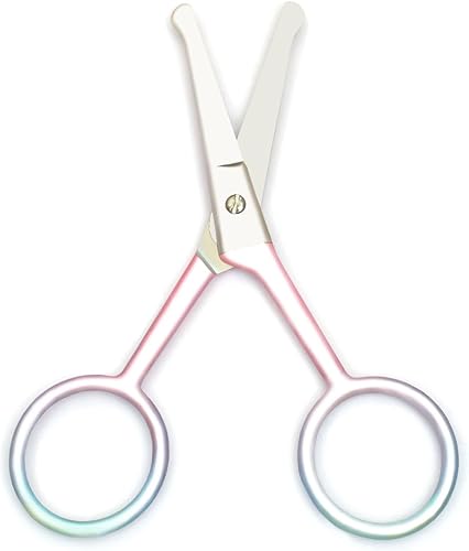 Miniatura 8 de Tijeras de manicura prémium de punta redondeada, multiusos, de acero inoxidable, para cutículas, pedicura, belleza, para uñas, cejas, pestañas, piel