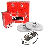 Bremsbelagsatz TRW Bremsen Set Bremsscheiben Scheibenbremsen Ø259 Voll vorne + Bremsbeläge Bremsklötze für Twingo I Sandero