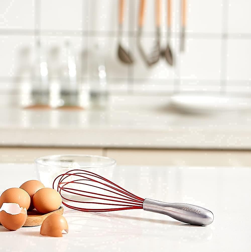 Jillmo Whisk, Good Handles Silicone Whisk 11.5inch