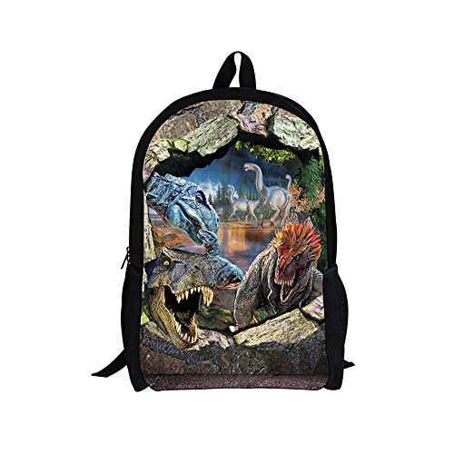 Moolecole Unisex 3D Animales Imprimir Mochila Dinosaurio Para Niños Muchachas De Los
