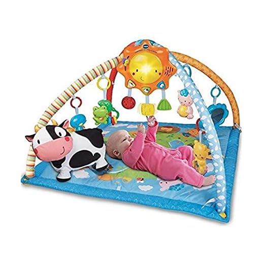 VTech Mantita de juego cantarín 2 en 1, manta y gimnasio de aprendizaje para bebé con más de 40 canciones, frases y melodías, panel extraíble, multicolor (80-146422)
