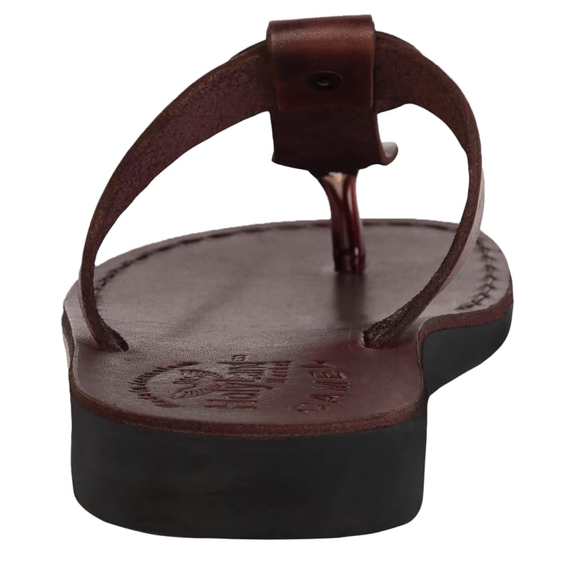 Holy Land Market Men/Women Biblical Jesus Leather Sandals/Slides From Jerusalem (Shepherd's Field IV)3