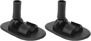 2PCS Inflatable Boat Tent Base PVC 180 Degree Rotation Kayak Canopy Mount Base for Rowing Boat Speedboat