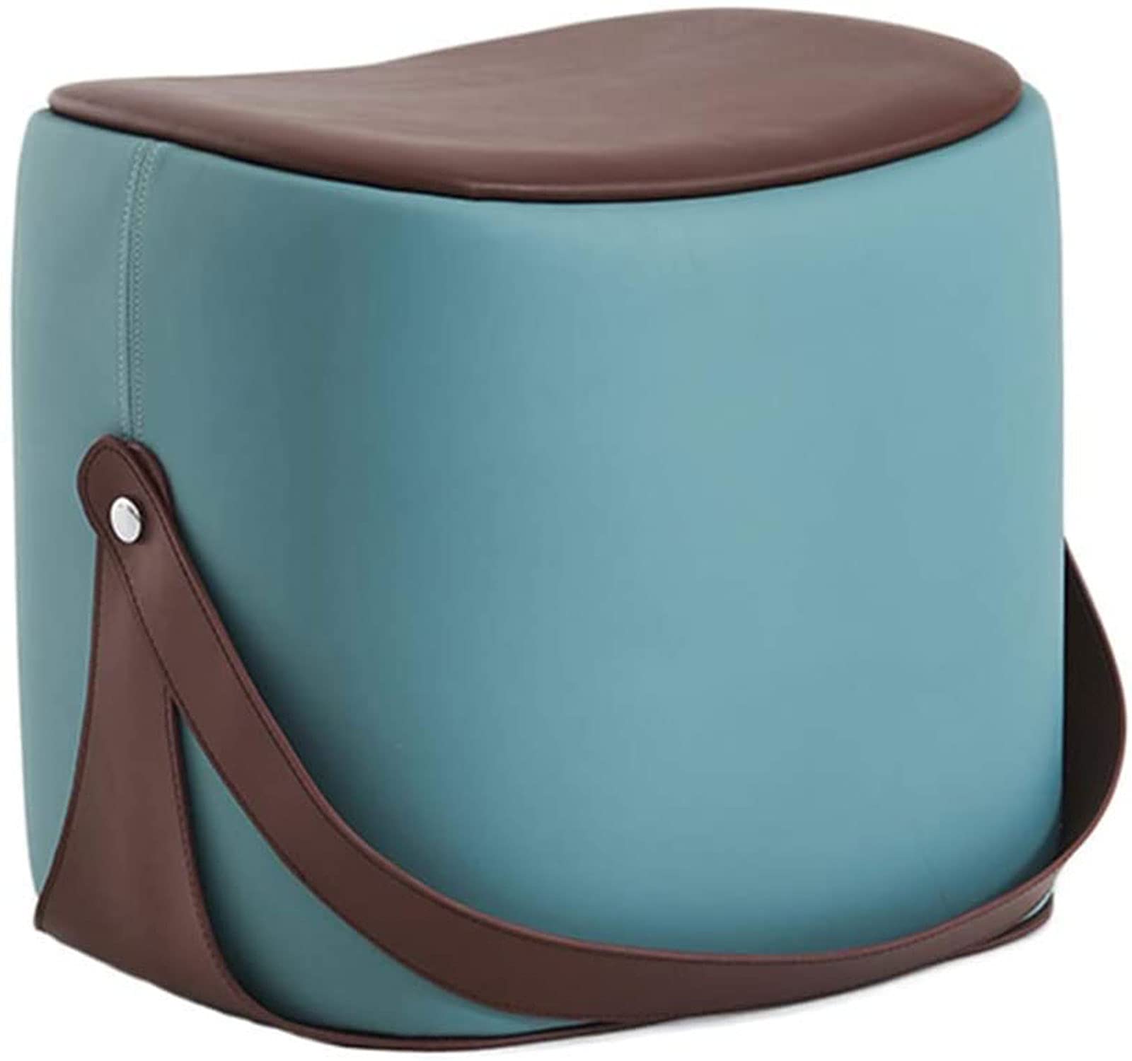 Changement de Maison Banc à Chaussures Bleu | Repose-Pieds Cuir Salon