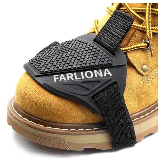 FARLIONA Motorcycle Motorbike shift Pad, Shoe Boot Cover Protector, Useful Gear Shifter Accessories, Black, Medium