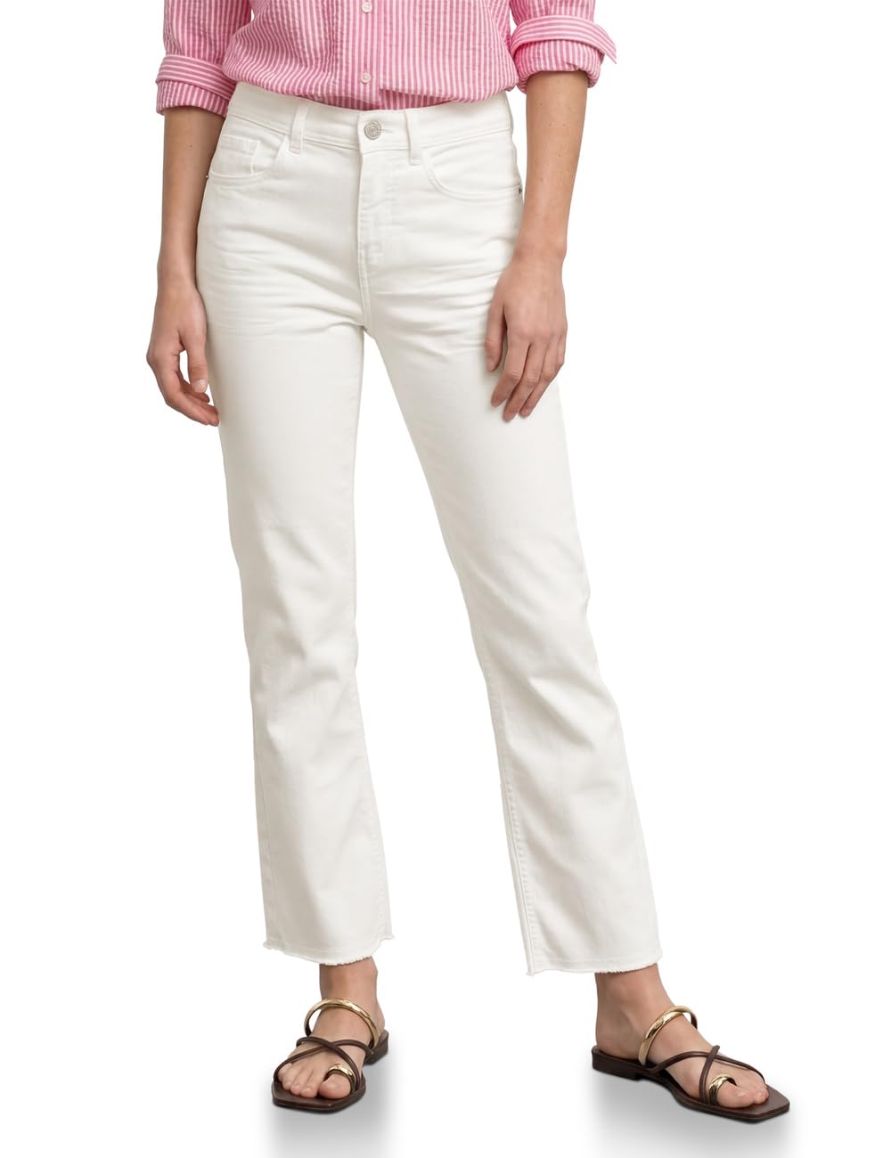 Street One 3818484 - Pantalones Vaqueros de Pierna Acampanada de Cintura Alta en Corte Ajustado Mujer