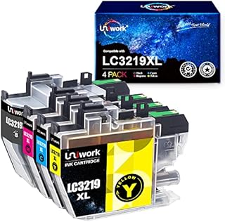 Uniwork Ink Cartridge Replacement for Brother LC3219XL LC3219 LC3217 Compatible with MFC J5330DW J5335DW J5730DW J5930DW J6530DW J6930DW J6935DW (Black Cyan Magenta Yellow, 4-Pack)