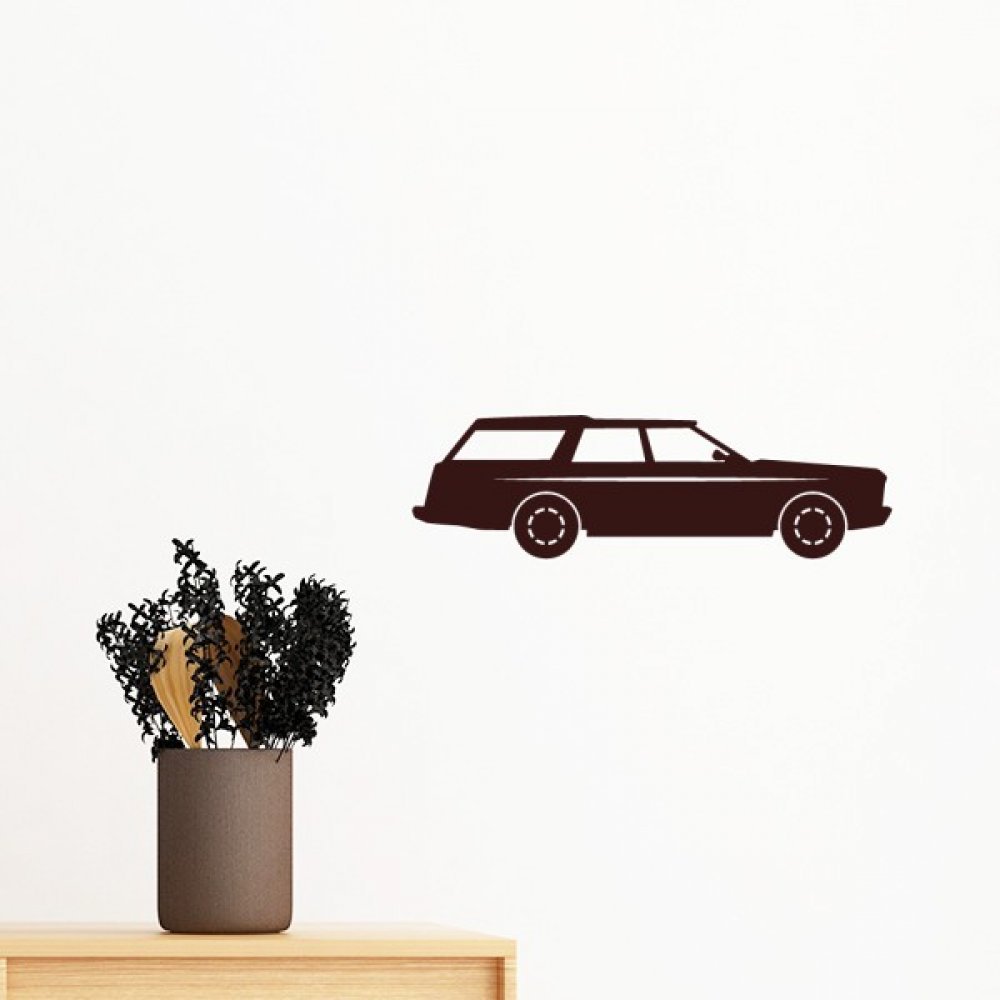 Sticker mural de voiture vintage pour personnaliser un salon ou un bureau
