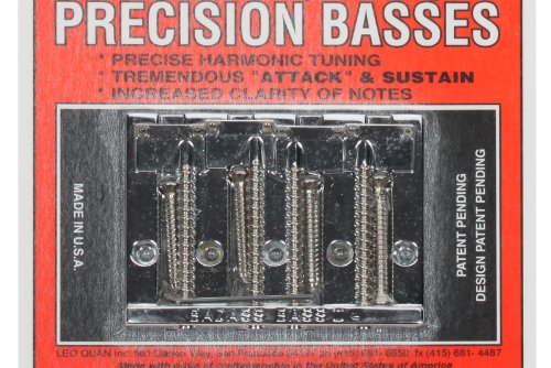 Allparts Leo Quan Bass II Bridge - Chrome - Thumbnail 4