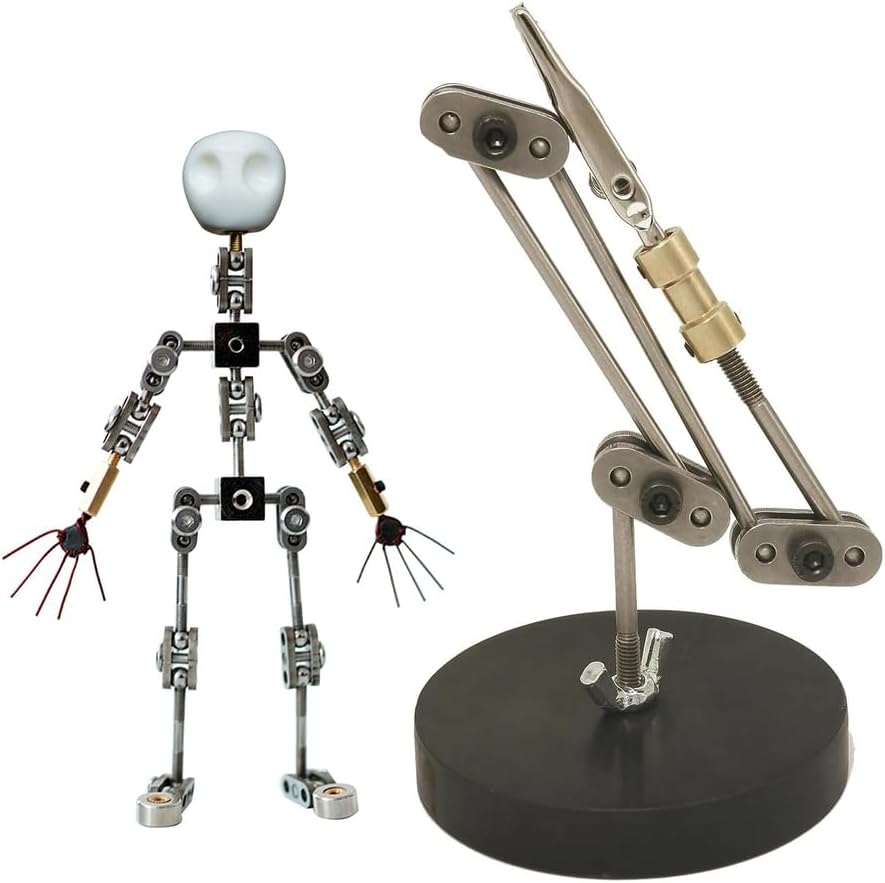 Armature Rigging System for Stop Motion Animation, Rig Arm to Hold Light Puppet, Support Your Charactor's Movement | W/DIY Metal Puppet Figure Skeletons