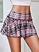 Avidlove Sexy Mini Skirt for Women Solid Ruffle Lingerie Skirt Short Skirts
