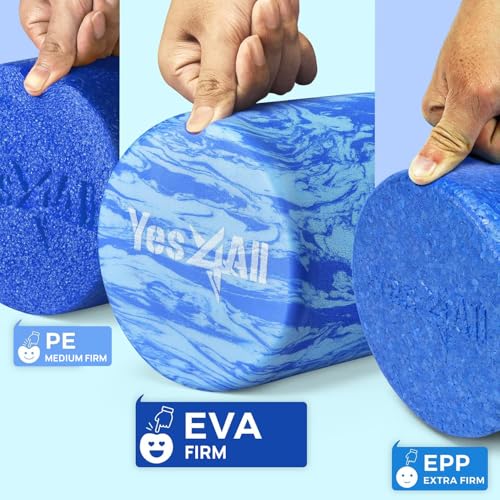 Various Yes4All Foam Roller Sizes