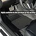 4PCS Car Floor Mats for Mercedes Benz S Class 2015-2024 2025, All-Weather Car Carpet Floor Mats Full Set Front & Rear Heavy Duty Automotive Floor Liners