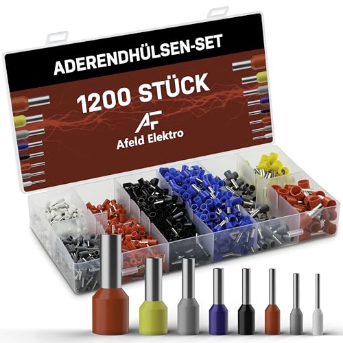 Set Terminali – 1200 Pezzi – isolati – Capicorda da 0,5 mm2 a 10 mm2