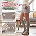 Thick Cotton Compression Socks for Women & Men 15-20mmHg,3 Pairs Knee High Soft sock for All Day Comfort with Cushion L-XL