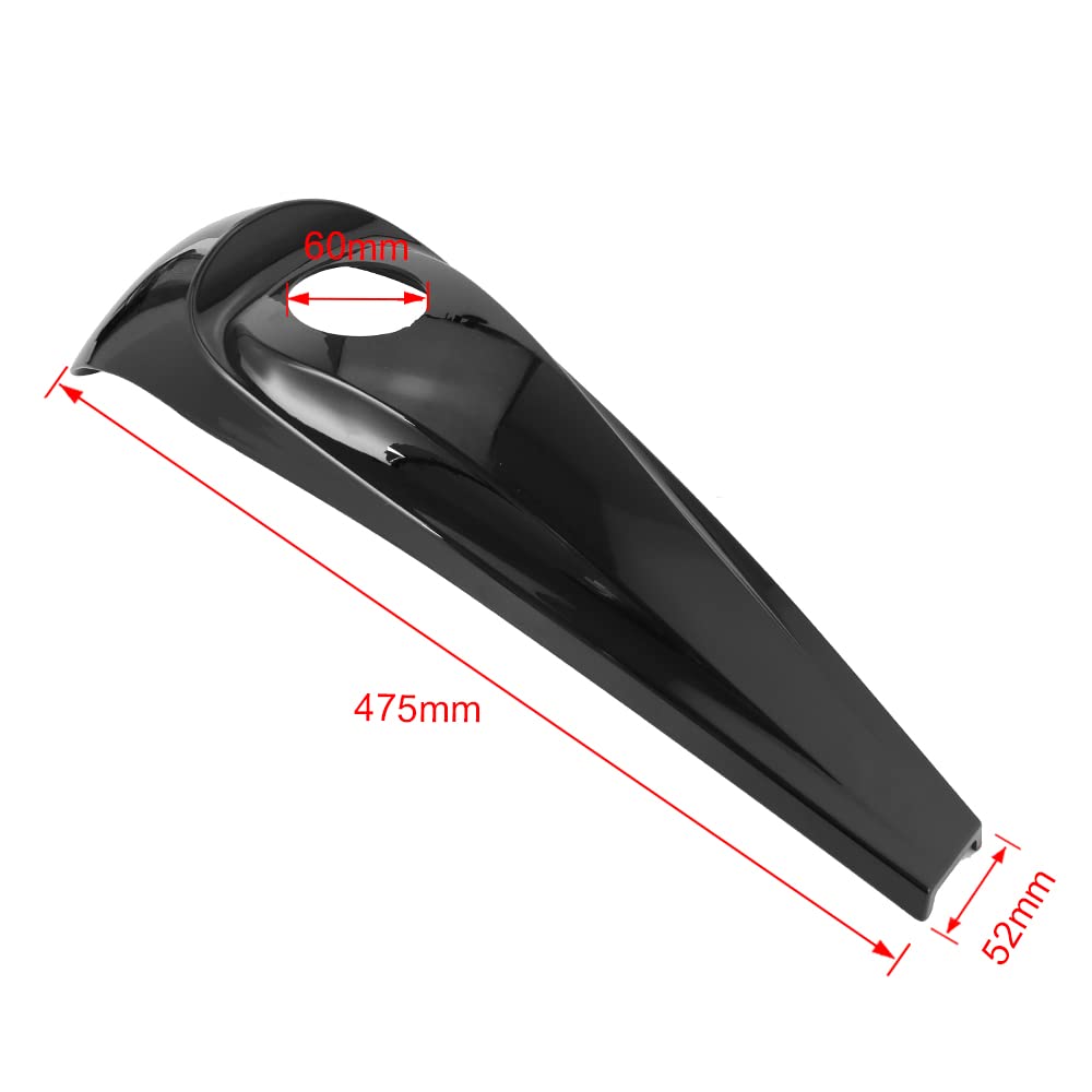 Płyta ochronna zbiornika Pasuje do Touring CVO Electra Road przemieszczanie się po ulicy 08-22 motocyklowy połysk matowy czarny gładki Dash pokrywa konsoli paliwa(Matte Black)