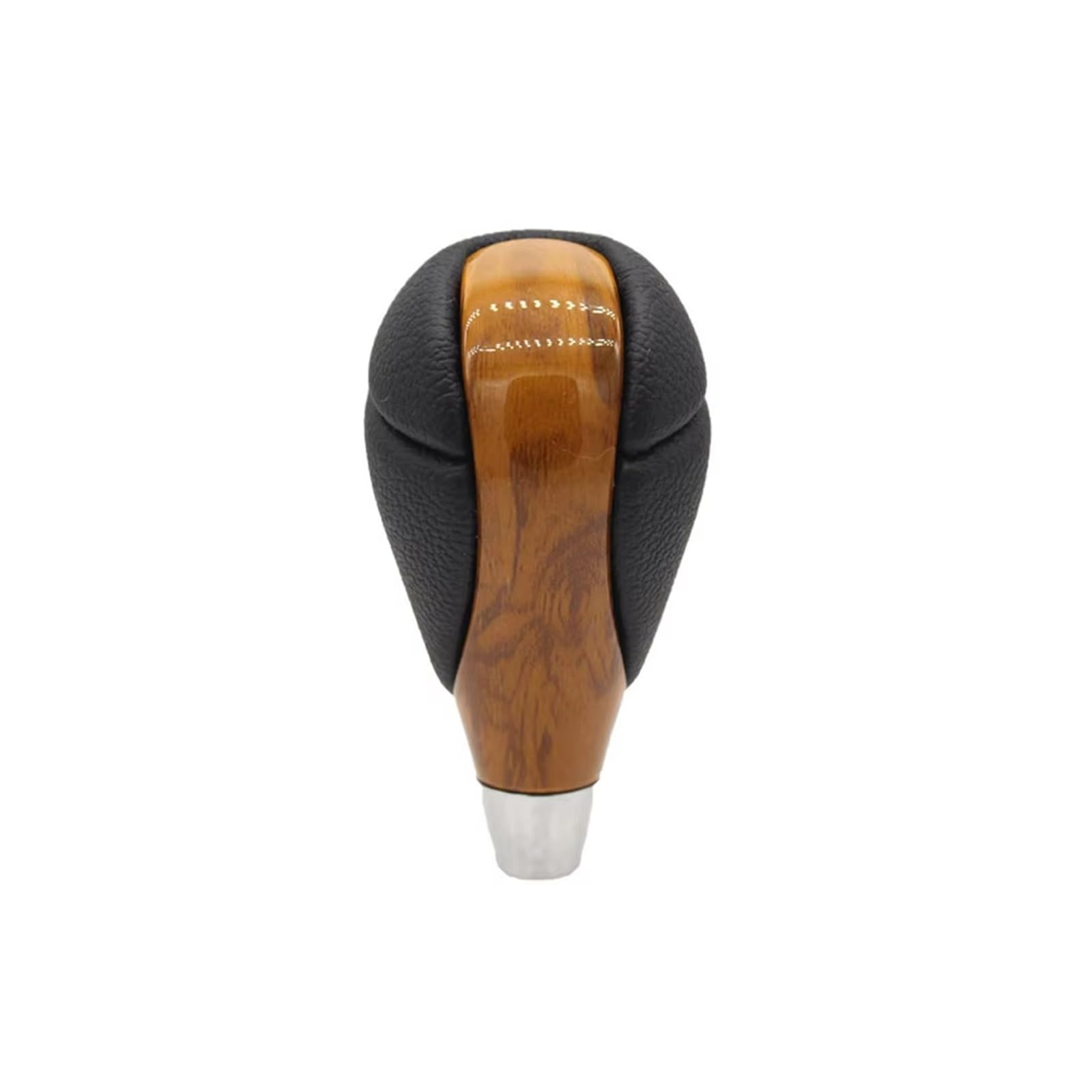 WYLWSHA Shift Gear Knob Cover ABS Carbon Fiber Gear Shift Knob for Toyota for Lexus for Crown for Camry for Hiace 2004-2012(Yellow Peach Wood)