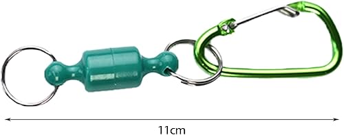 Miniatura 8 de Bluelans Retractor de clip magnético de liberación de red más fuerte, llavero de liberación rápida con imán súper fuerte, hebilla magnética de pesca