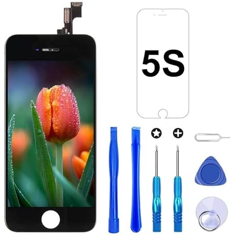 iPhone 5s Black Screen Replacement: Full Assembly with Repair Tools